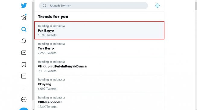 Pak Bagyo si penjual bakso jadi trending topic - (Twitter)