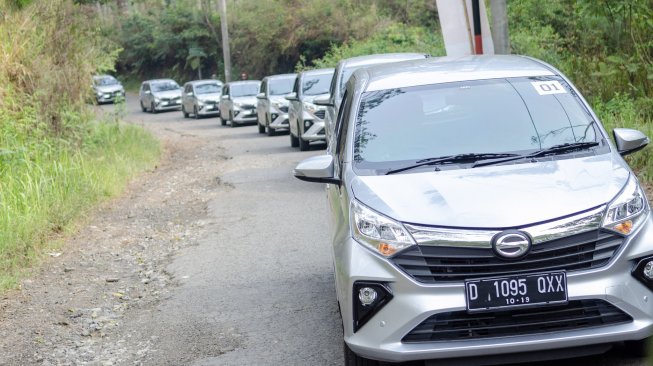 Line up Test drive New Astra Daihatsu Sigra di Cikole, Lembang (10/10/2019) [Dok PT ADM/BARTEVENT].