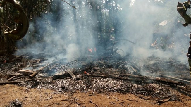 Masak di Tungku, Rumah Semi Permanen di Pandeglang Ludes Terbakar Jadi Abu