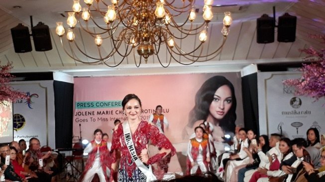 Tampil di Miss Internasional 2019, Jolene Marie Gunakan Kostum Majapahit