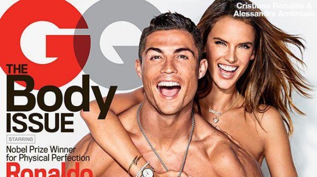 Sebelum Mo Salah, Ronaldo Pernah Foto Tanpa Busana Bareng Alessandra