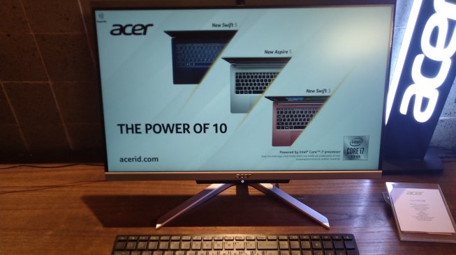 Acer Aspire C22 PC Desktop diluncurkan di Jakarta, Rabu (16/10/2019). [Suara.com/Tivan Rahmat]