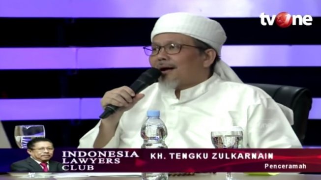 Wakil Sekretaris Jenderal Dewan Pimpinan Majelis Ulama Indonesia KH Tengku Zulkarnain (Youtube Indonesia Lawyers Club)