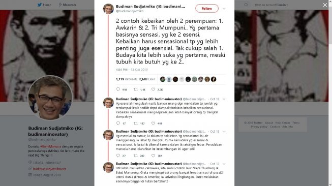 Cuitan Budiman Sudjatmiko - (Twitter/@budimandjatmiko)