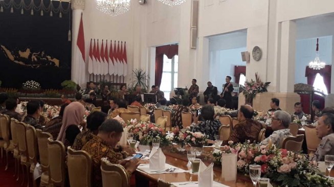 Silaturahmi Presiden dan Wapres di Istana, Elek Yo Band Mainkan Suket Teki