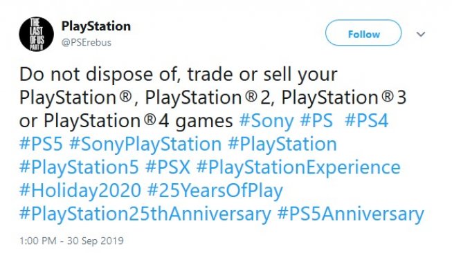 Cuitan jangan buang PlayStation [Twitter: @PSErebus].