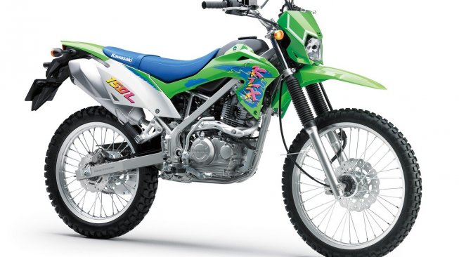 Kawasaki KLX150L hijau yang segar lagi ceria  [Dok KMI].