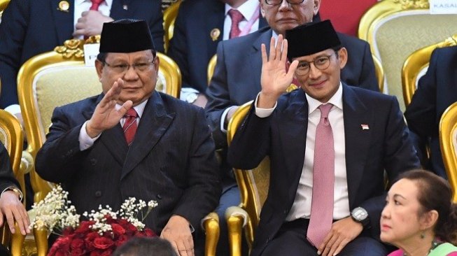 Sandiaga Uno: Semoga Pak Prabowo Dilancarkan saat Jadi Menhan