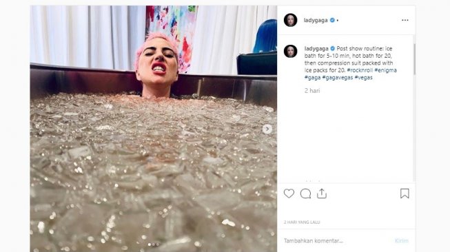 Rutinitas Lady Gaga setelah konser (Instagram/Lady Gaga)