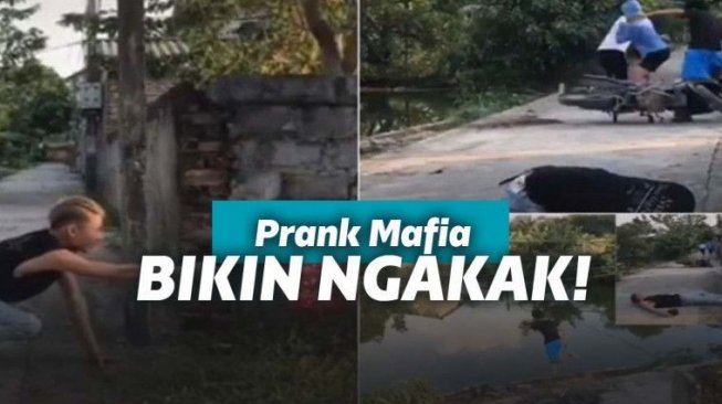 Bikin Prank Perang Antar Geng Mafia, Warga Ketakutan Nyebur ke Danau