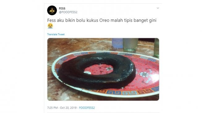 Kocak, Kue Bolu Kukus ala Warganet Ini Disangka Chef Arnold Ban Sepeda