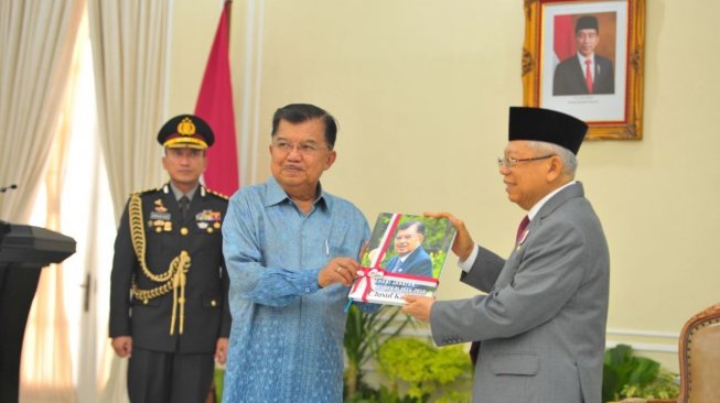  Jusuf Kalla dan Wapres Ma'ruf Amin di Istana Wapres, Jakarta. (Foto dok. Setwapres)