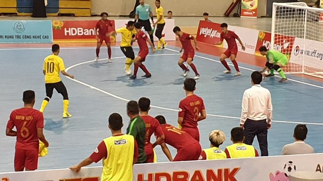 Timnas Futsal Indonesia vs Malaysia di AFF Futsal 2019, Senin (21/10/2019) kemarin. 