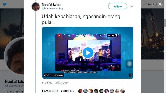 Tingkah kocak Menteri PUPR Basuki Hadimuljono - (Twitter)
