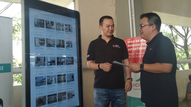Platform digital Cicilsewa edukasi masyarakat melalui game, di Jakarta, Senin (21/10/2019). [Suara.com/Tivan Rahmat]