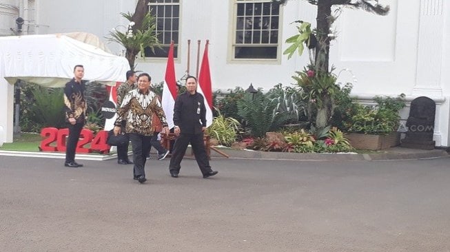 Kalimat Pertama Prabowo Sebagai Menteri Pertahanan