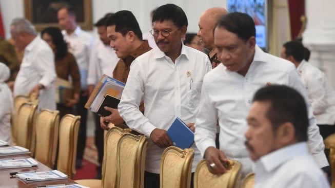 Kabinet Indonesia Maju Sidang Paripurna Perdana Dengan Presiden