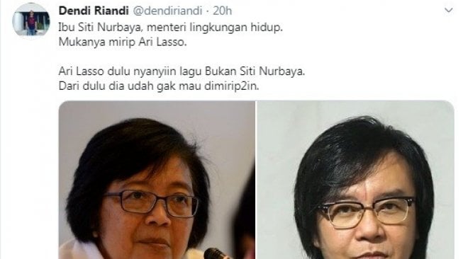 Disebut Mirip Ari Lasso, Menteri LHK Siti Nurbaya Buka Suara