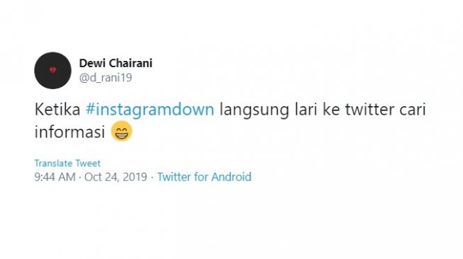 Cuitan warganet, Instagram down lagi. [Twitter] 