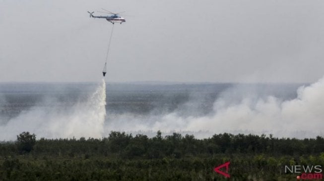 Upaya Pemadaman Karhutla di Sumsel Telah Tumpahkan 77,9 Juta Air Sejak Juli