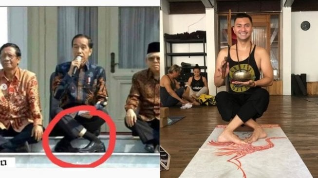 Posisi Duduk Jokowi Viral, Ini Hadiah Tantangan #sitlikemypresident