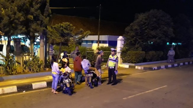 153 Pengendara di Alun-alun Rangkasbitung Tiba-tiba Diberhentikan Polisi