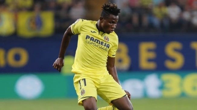 Winger Villareal, Samuel Chukwueze saat membela klub di ajang Liga Spanyol 2019/20, (Instagram/@samuelchukwuezefans)