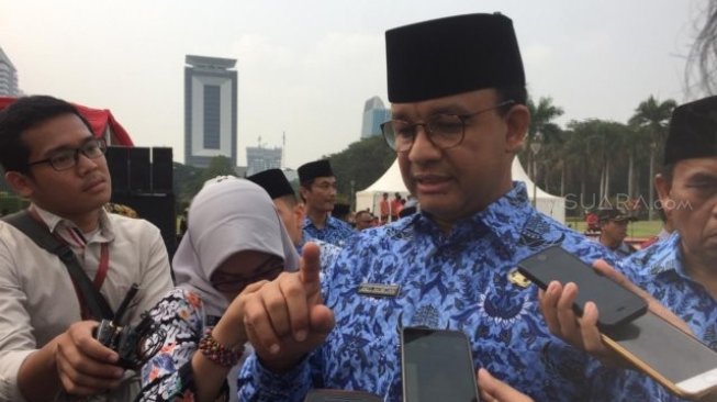 Gubernur DKI Jakarta, Anies Baswedan. (Suara.com/Fakhri)