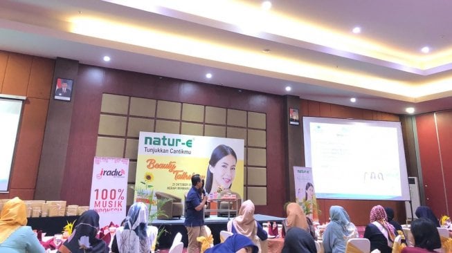 Natur-e Beauty Talkshow. (Suara.com/Kintan Sekarwangi)