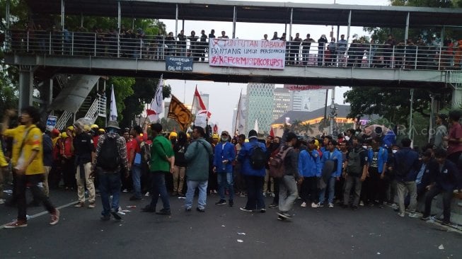 Polisi ke Massa Aksi Gerakan Indonesia Memanggil: Hati-hati Ada Provokator