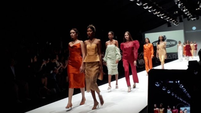 Paulina Katarina di Penutupan JFW 2020. (Suara.com/Risna Halidi)