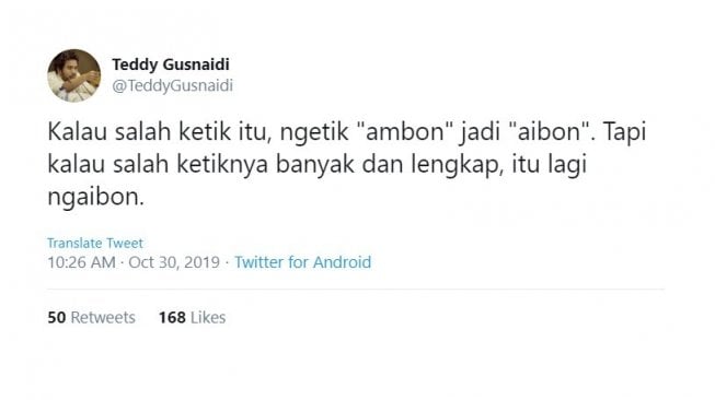 Cuitan warganet, anggaran belanja lem aibon. [Twitter] 