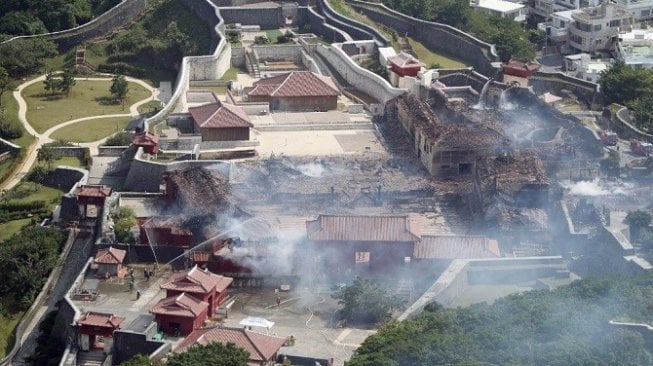 Kebakaran Hancurkan Kastil Shuri, Situs Warisan Dunia di Jepang