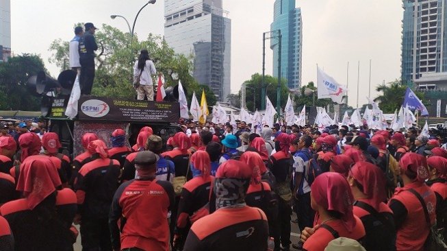 Demo Tolak Iuran BPJS Naik, Buruh Minta Menaker Ida Fauziyah Keluar
