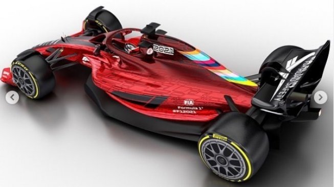 Desain baru mobil Formula 1 (F1) 2021. [Instagram/F1]