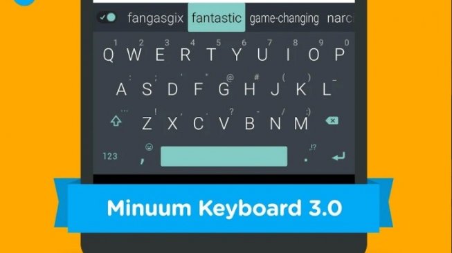 Aplikasi Keyboard Terbaik di Android, Minuum Keyboard Free + Emoji. [Google Play Store]