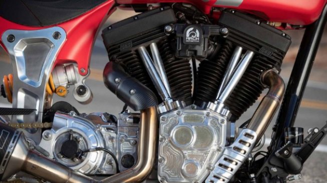 Motor terbaru dari perusahaan milik Keanu Reeves, Arch KRGT-1. (visordown.com)