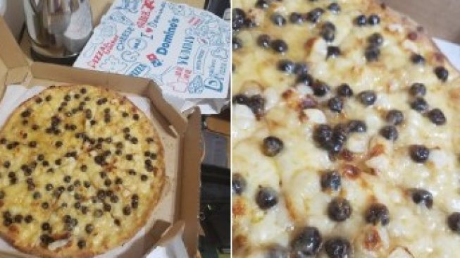 Pizza boba buatan Domino's Taiwan. (Twitter/@Inachman32)