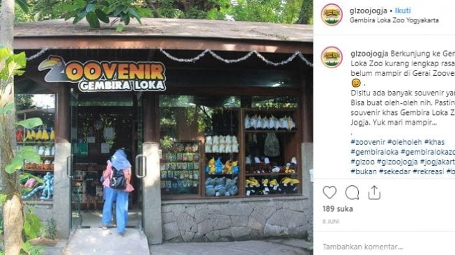 Kebun Binatang Gembira Loka di Yogyakarta. (Instagram/@glzoojogja)