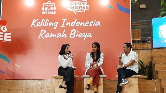 Diskusi traveling bertajuk Bincang Shopee [Suara.com/DIni]