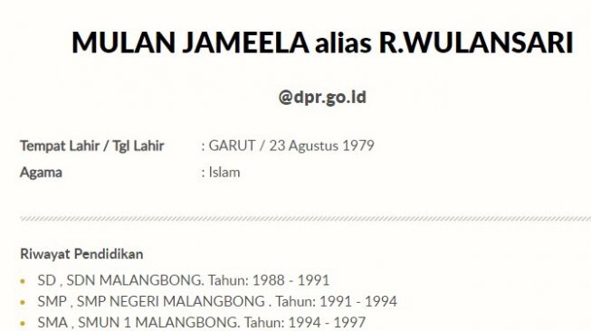 Mulan Jameela [@dpr.go.id