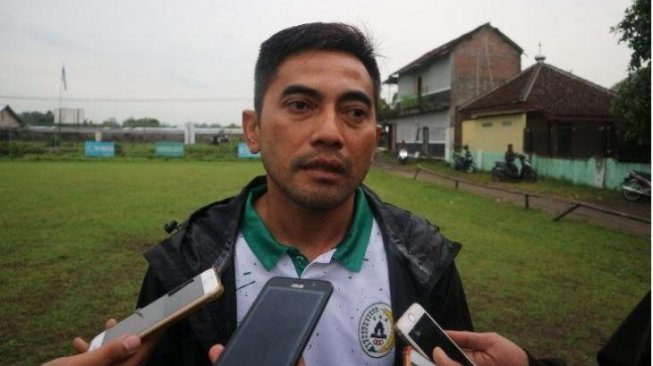 PSS Sleman coach Seto Nurdiantoro - (VOICE/Irwan Febri Rialdi)