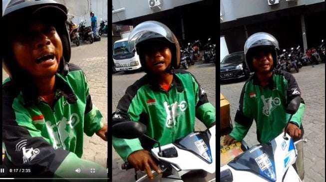 Viral Driver Gojek Nangis Karena Orderan Mendadak Dibatalkan Pelanggan