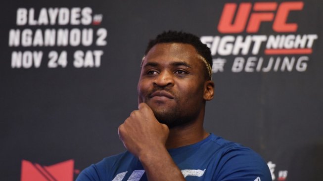 Bintang UFC kelas berat, Francis Ngannou. [AFP/Greg Baker]