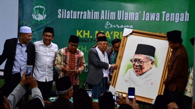 Ma'ruf Amin: Sekarang Santri Jadi Wapres, Nanti Santri Harus Jadi Presiden