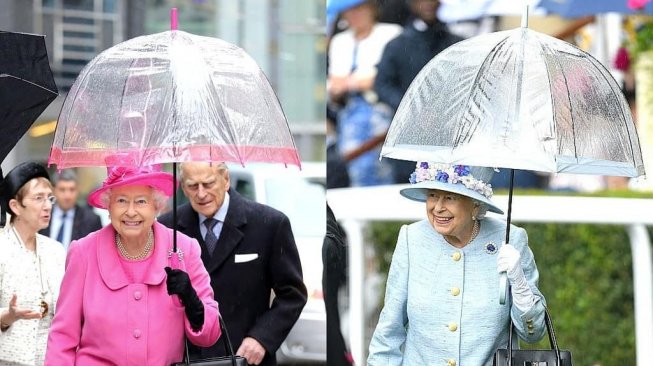 Payung matching Ratu Elizabeth II. (Instagram/@hm.queenelizabeth)