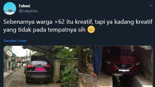 Tak Punya Garasi, Ini 5 Cara Unik Pemilik Mobil Parkirkan Kendaraannya