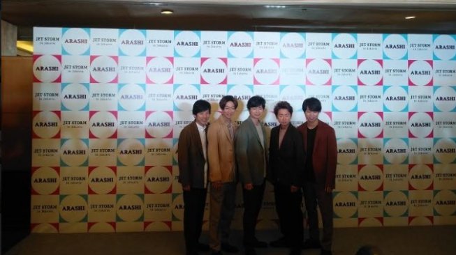 Arashi, Grup Musik Asal Jepang. (Suara.com/Aflaha Rizal)