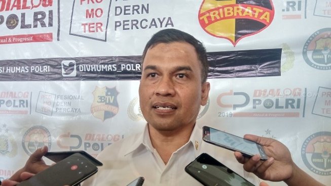 Kasubdit Kontra Propaganda Direktorat Pencegahan Deputi 1 BNPT Kolonel Pas Sujatmiko. (Suara.com/Arga).