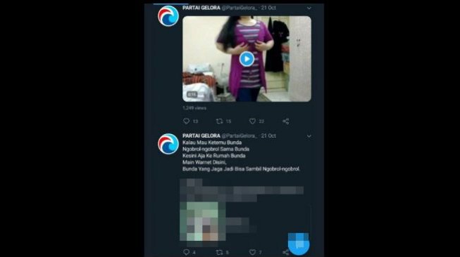 Sindir PSI, Akun Palsu Partai Gelora Tepergok Obral Foto Tante-tante